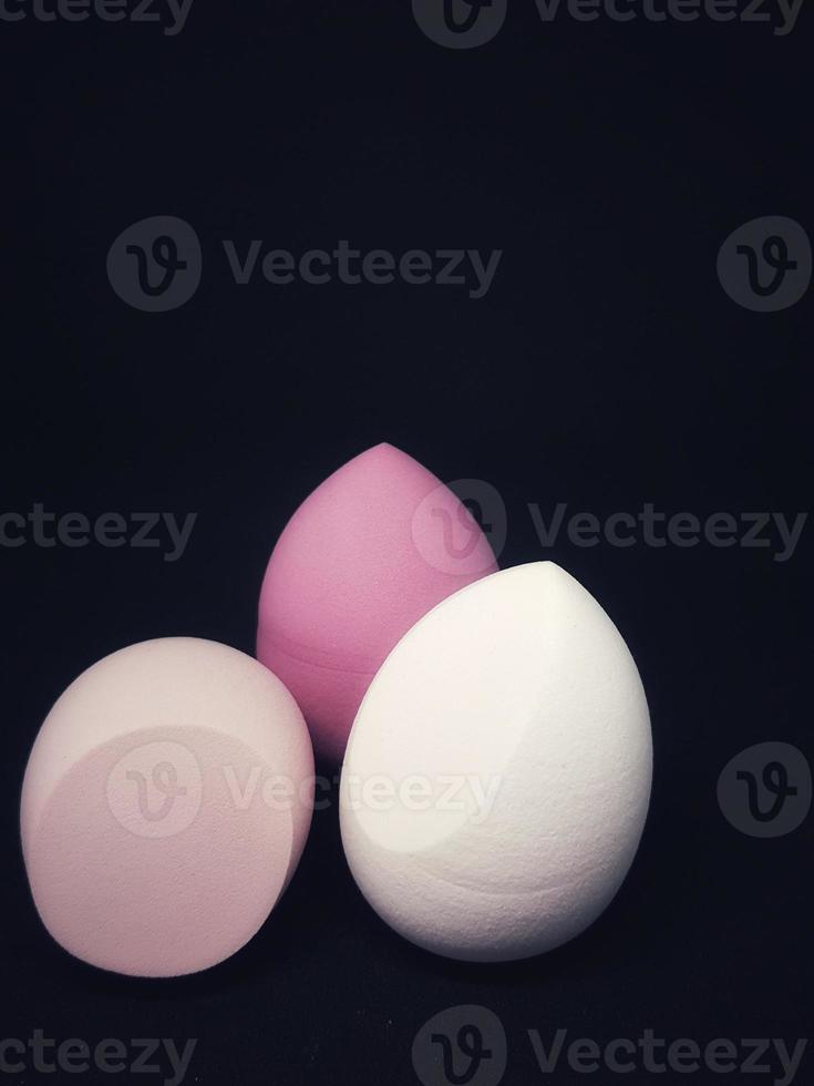 Make up sponge or beauty blender is a tool for applying foundation and other makeup products. photo