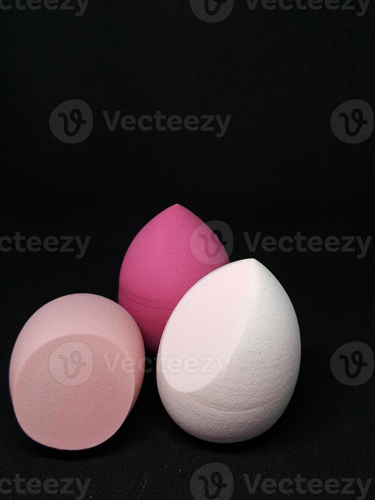 Make up sponge or beauty blender is a tool for applying foundation and other makeup products. photo