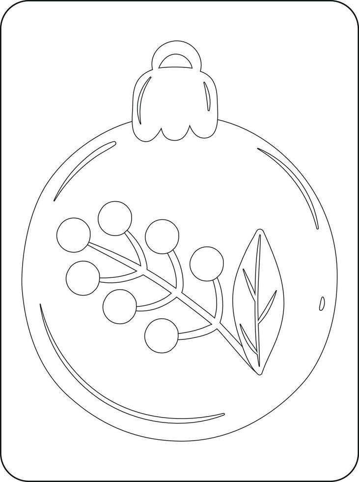 Merry Christmas toys Coloring Page for kids vector