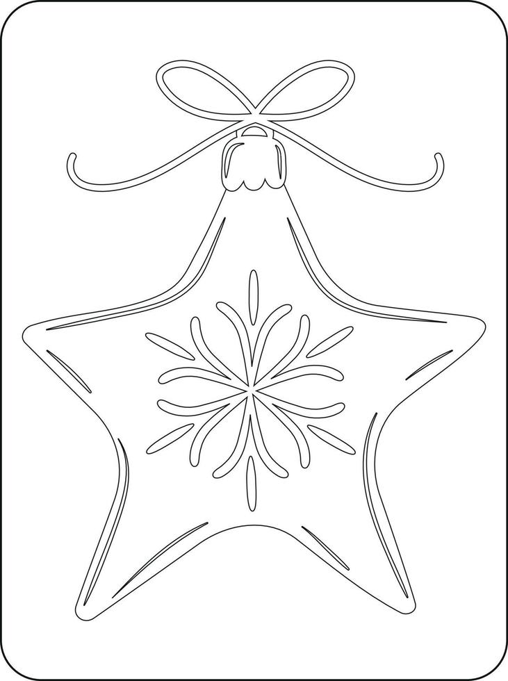 Merry Christmas toys Coloring Page for kids vector