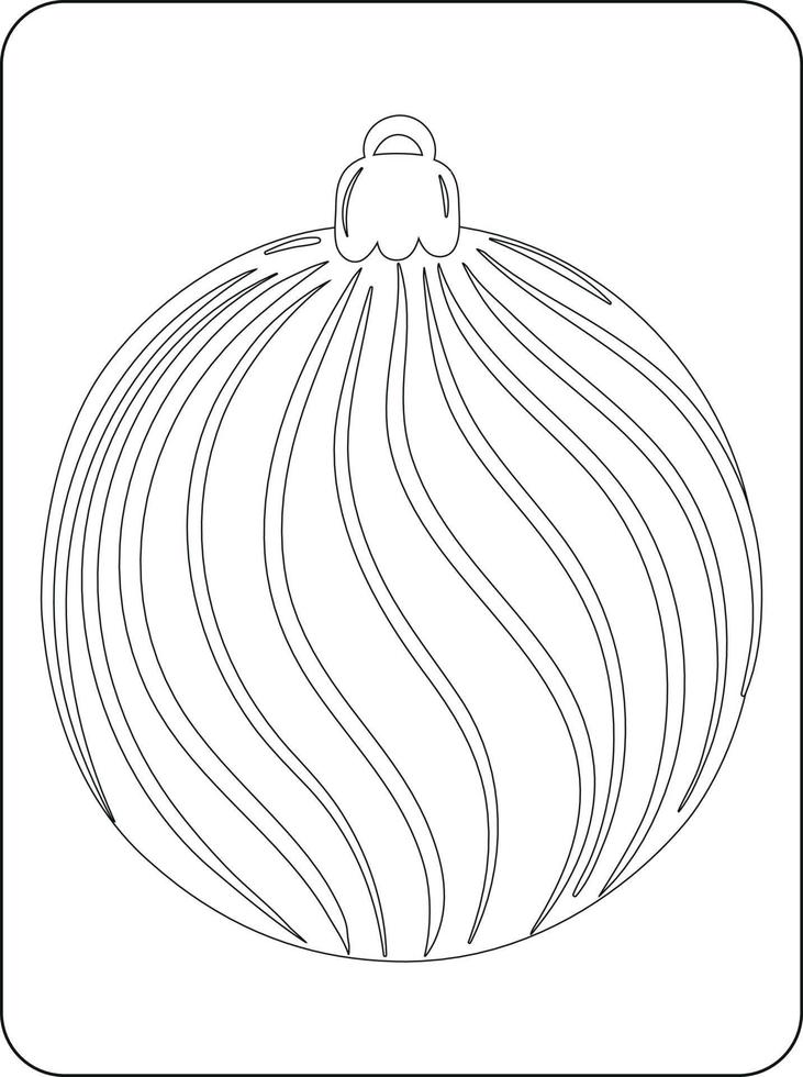 Merry Christmas toys Coloring Page for kids vector