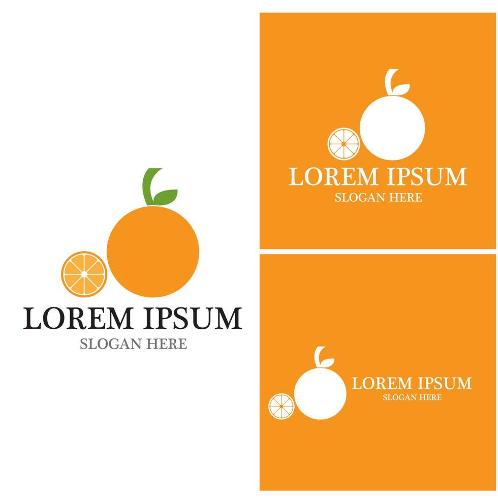 Orange logo design vector