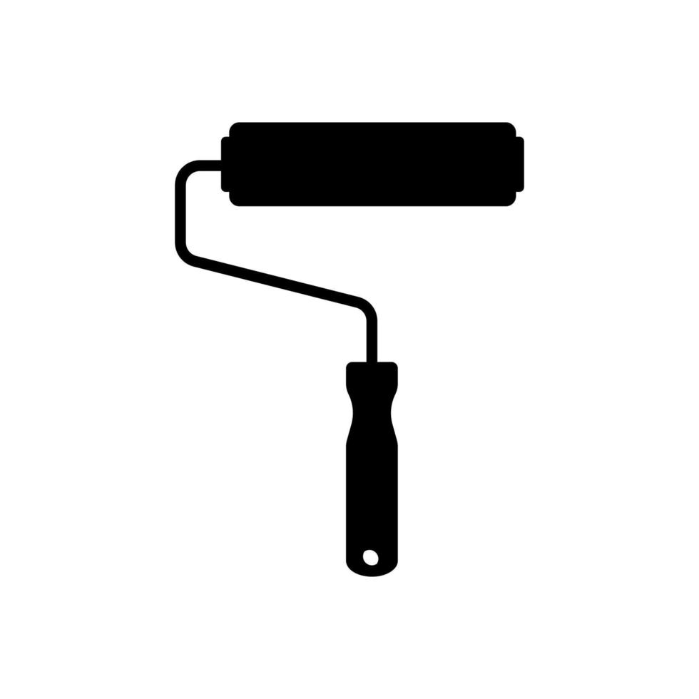 Paint roller vector isolated