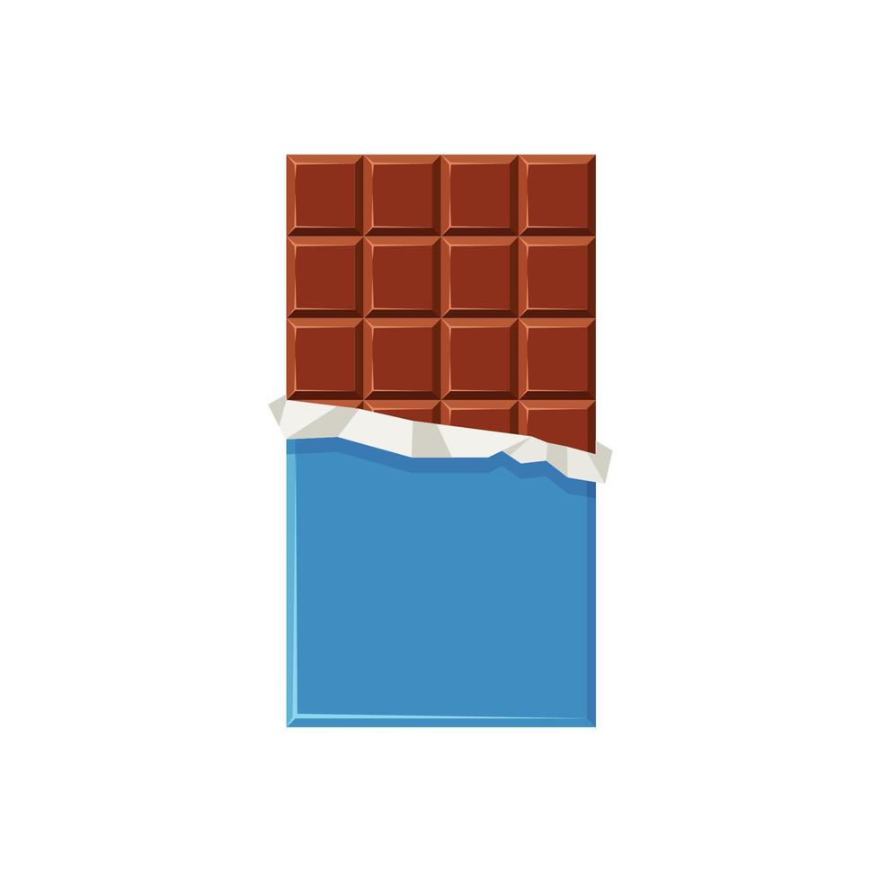 vector de barra de chocolate aislado