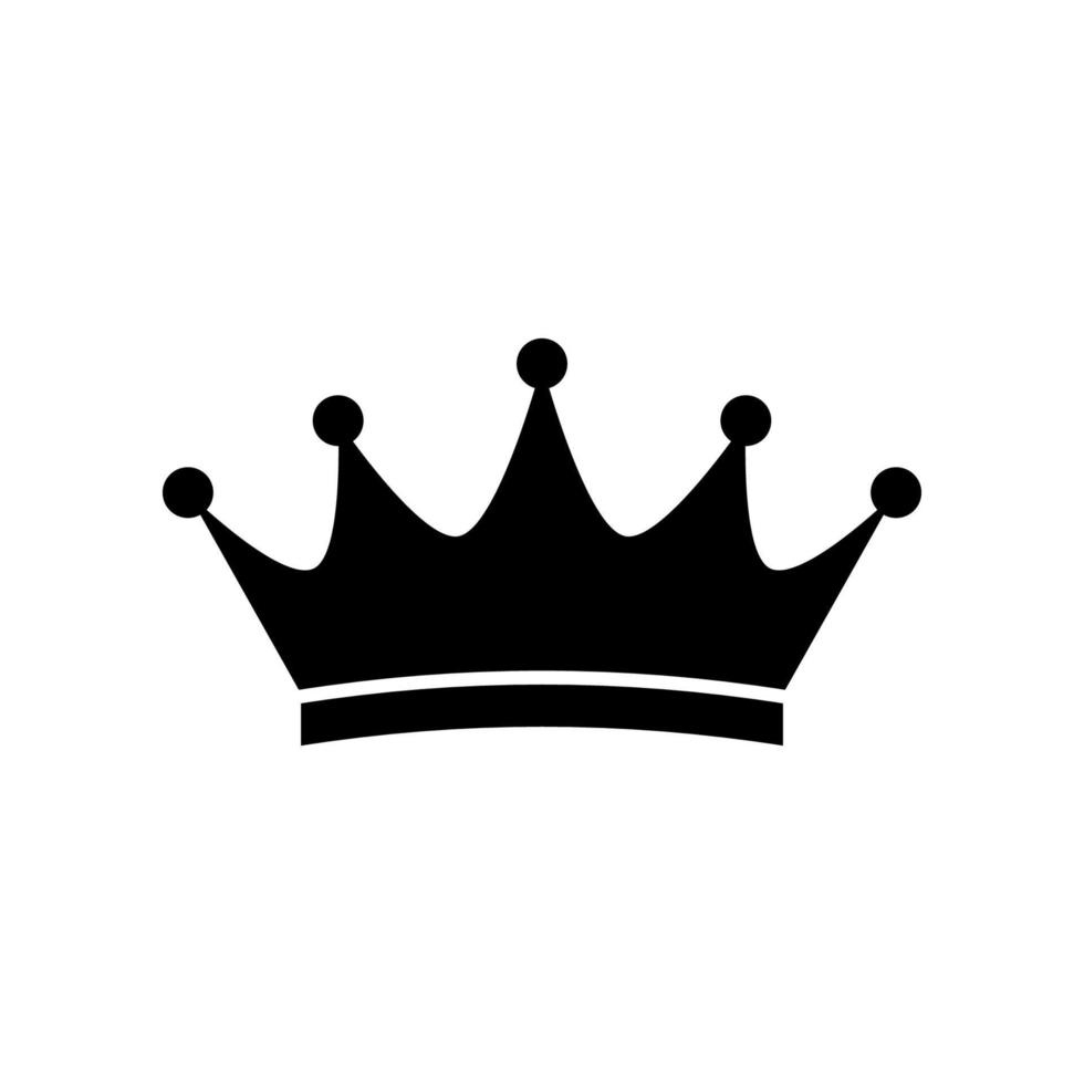 crown vector icon isolated