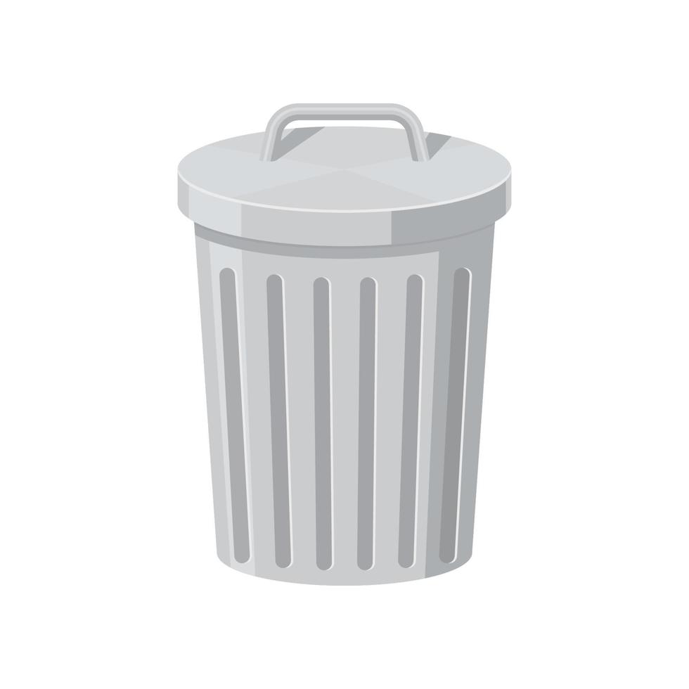 Trash can vector isolated