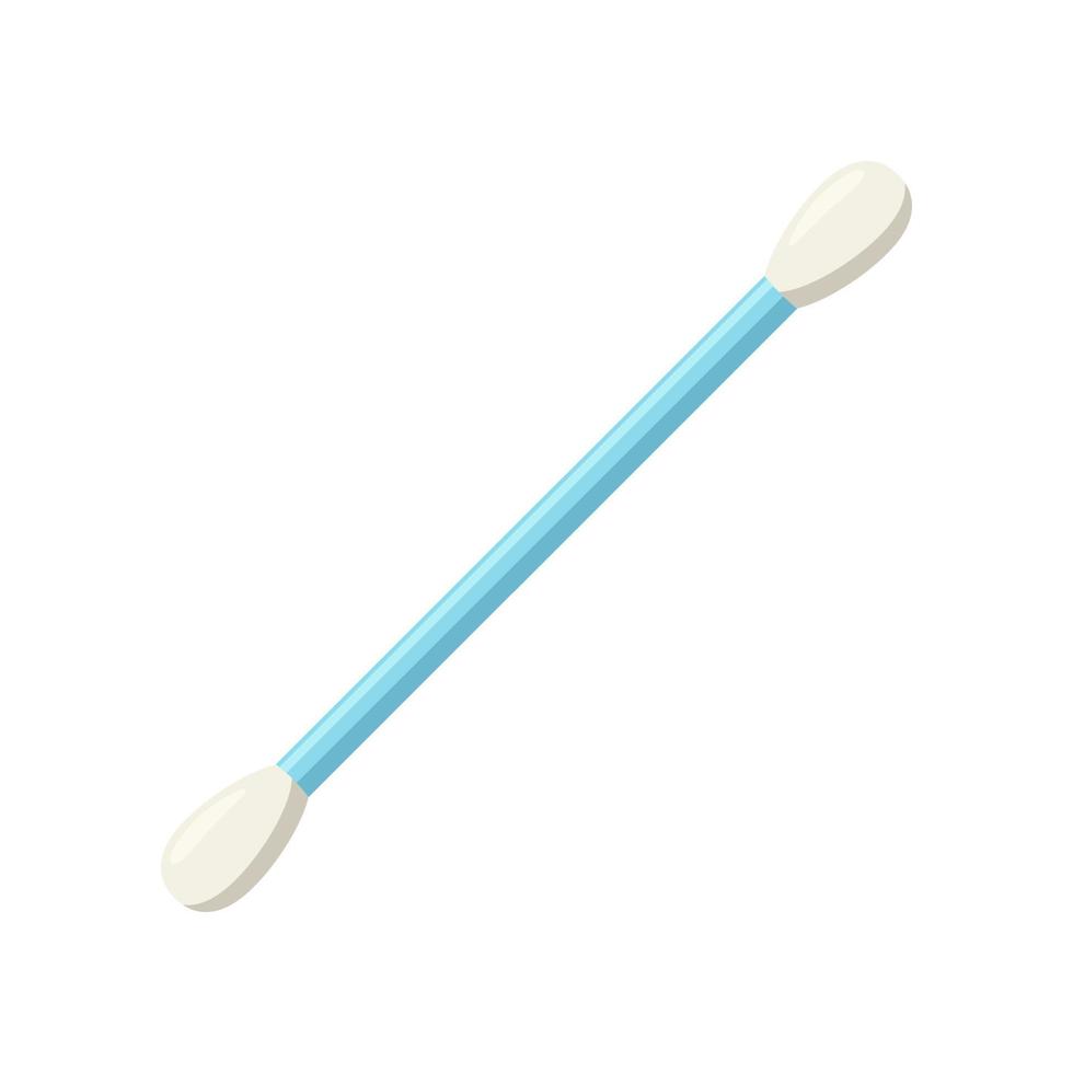 cotton swab flat design vector