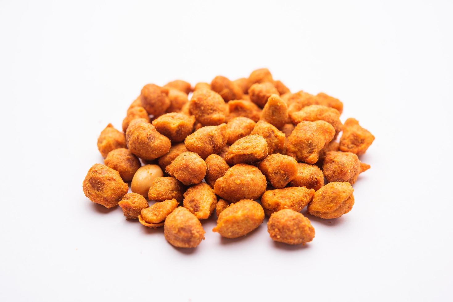 Masala Peanuts are spicy and crunchy snack coated in chickpea flour