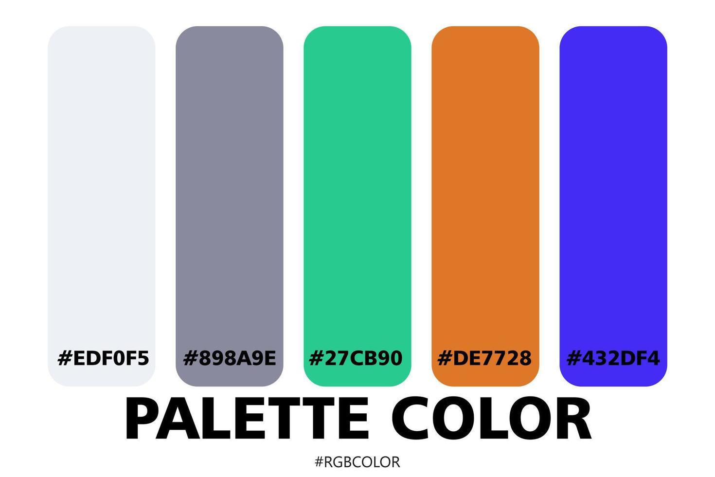 A Collection of Accurately Color Palettes with Codes, Perfect for use by illustrators vector