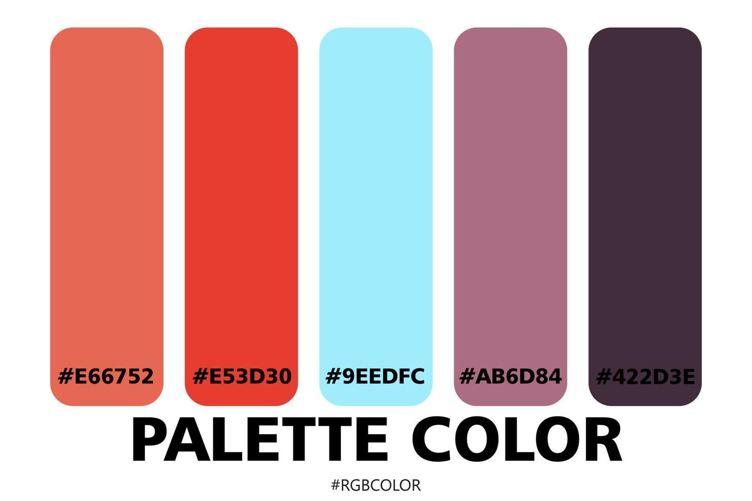 A Collection of Accurately Color Palettes with Codes, Perfect for use by illustrators vector