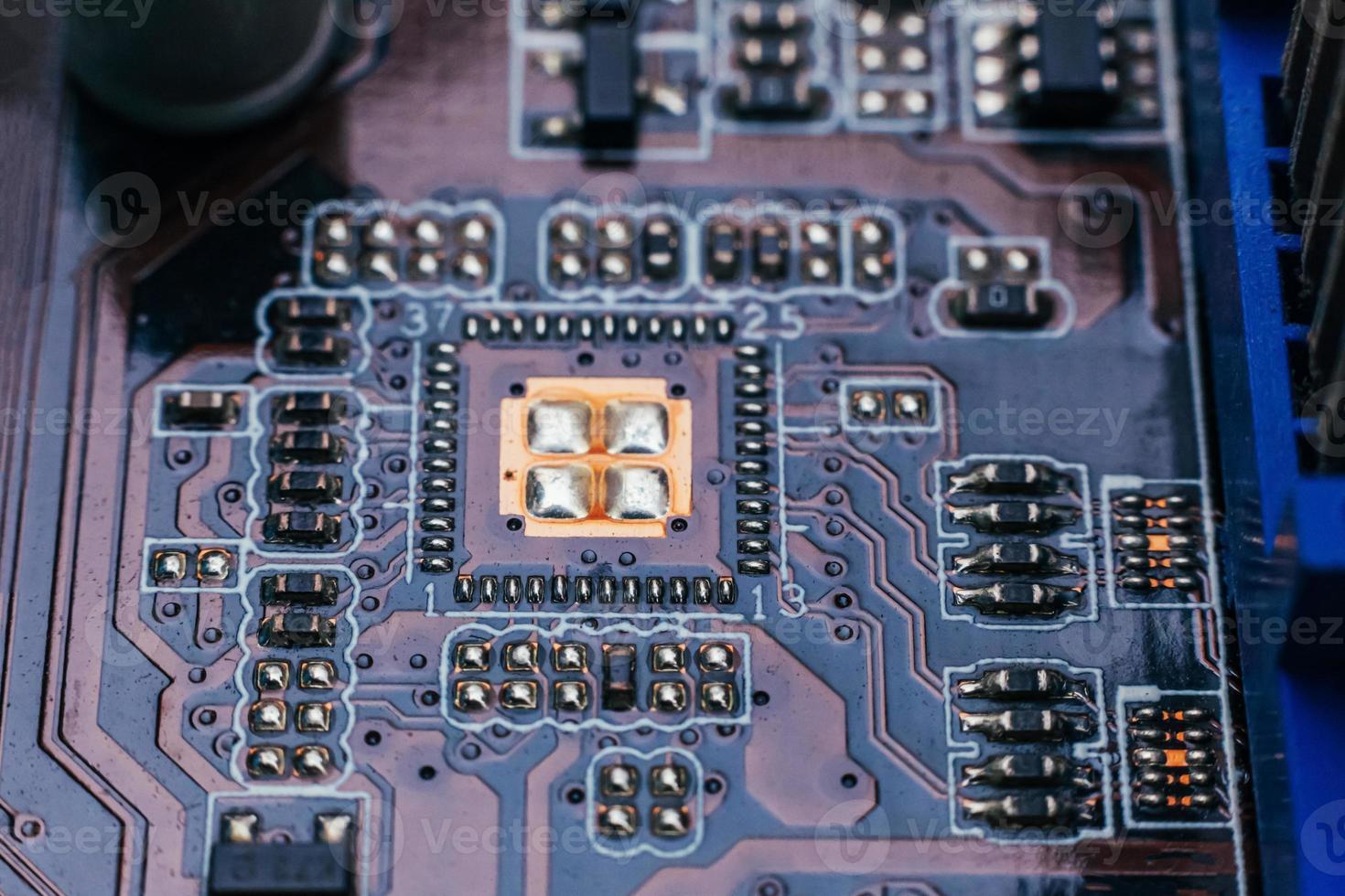Circuit board repair. Electronic hardware modern technology. Motherboard digital personal computer chip. Tech science background. Integrated communication processor. Information engineering component photo