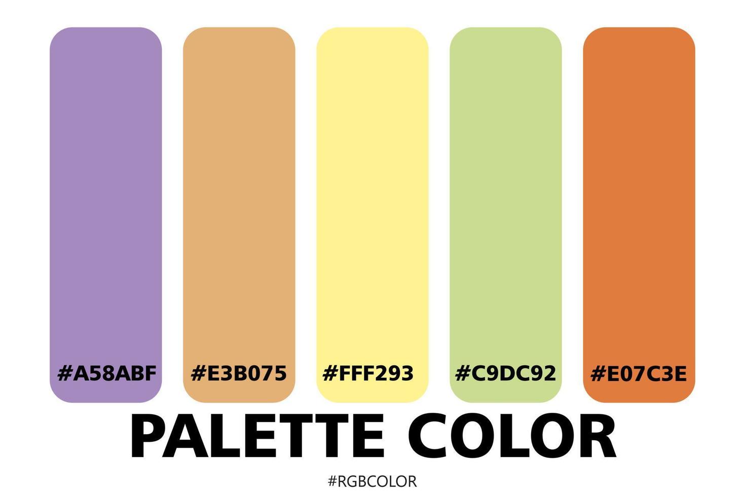 A Collection of Accurately Color Palettes with Codes, Perfect for use by illustrators vector