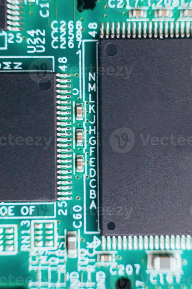Circuit board repair. Electronic hardware modern technology. Motherboard digital personal computer chip. Tech science background. Integrated communication processor. Information engineering component. photo