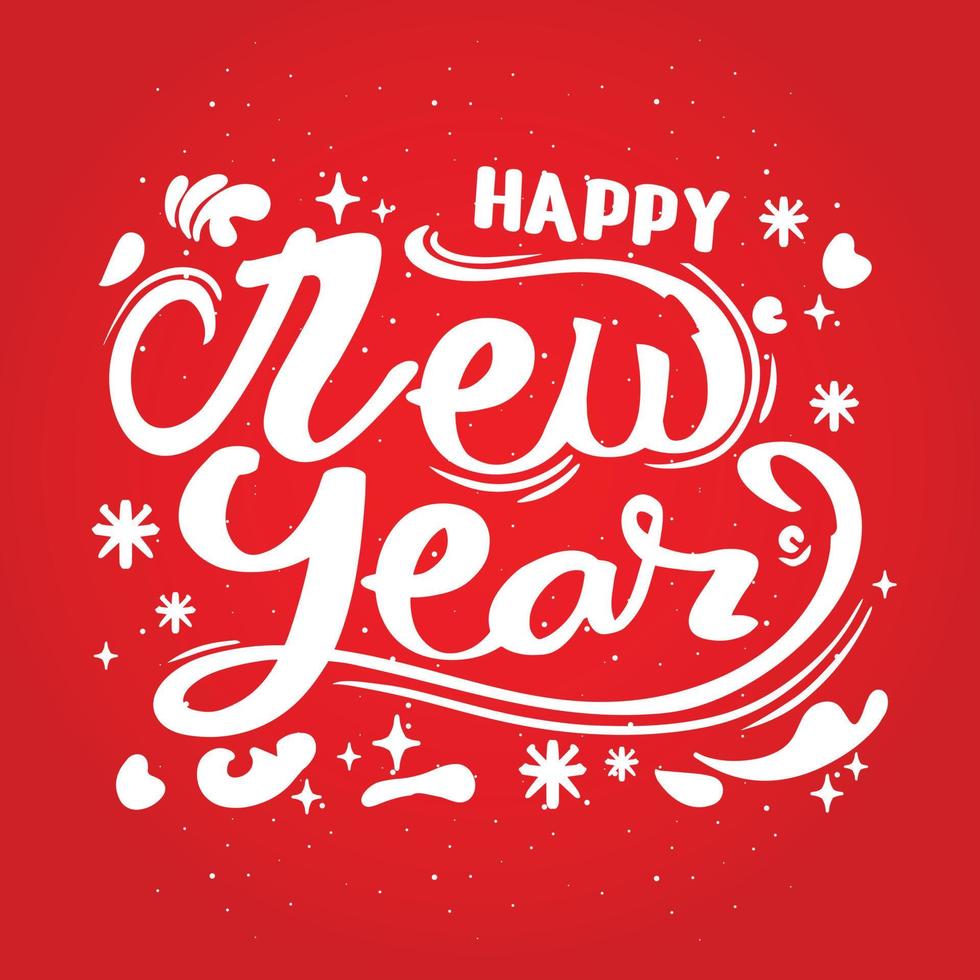 greetings for the new year. premium vector text