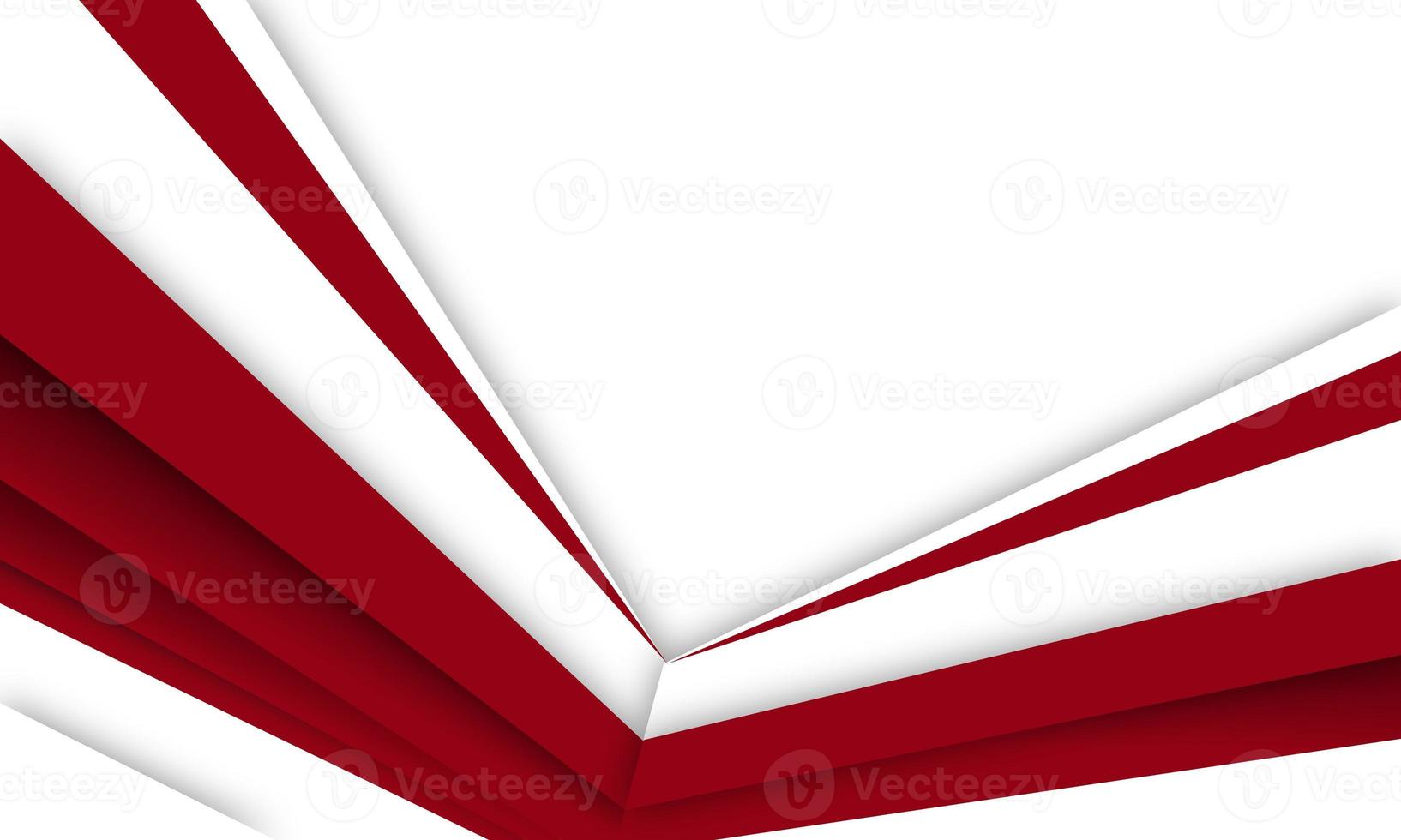 Minimal red and white gradient papercut background, creative abstract banner design concept photo