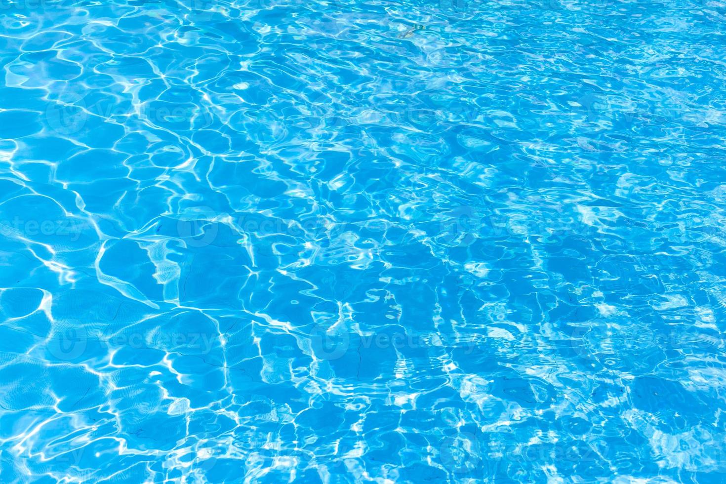 Water background, ripple and flow with waves. Summer blue swiming pool pattern. Sea, ocean surface. Overhead top view with place for text. photo