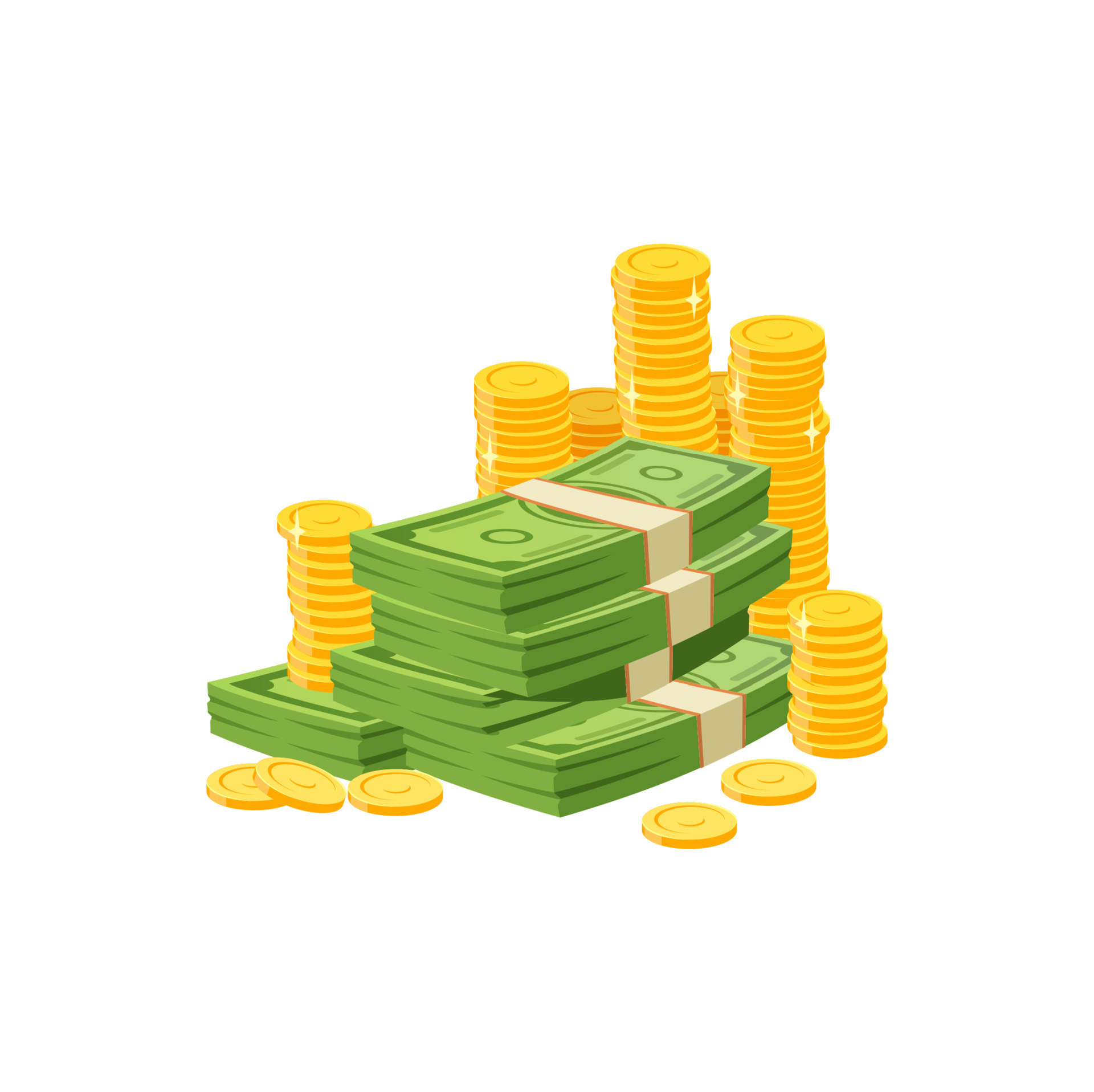 cartoon-money-cash-paper-bills-dollar-banknotes-13937445-vector-art