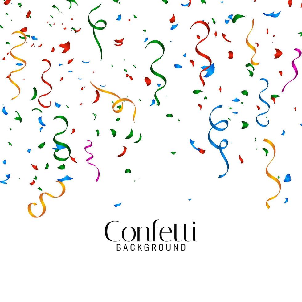 Abstract decorative colorful confetti background vector