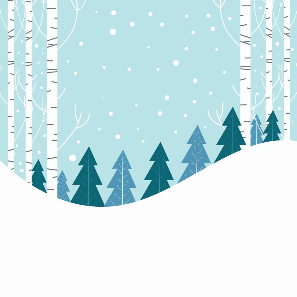 Modern abstract winter background suitable for winter wedding and merry christmas card vector