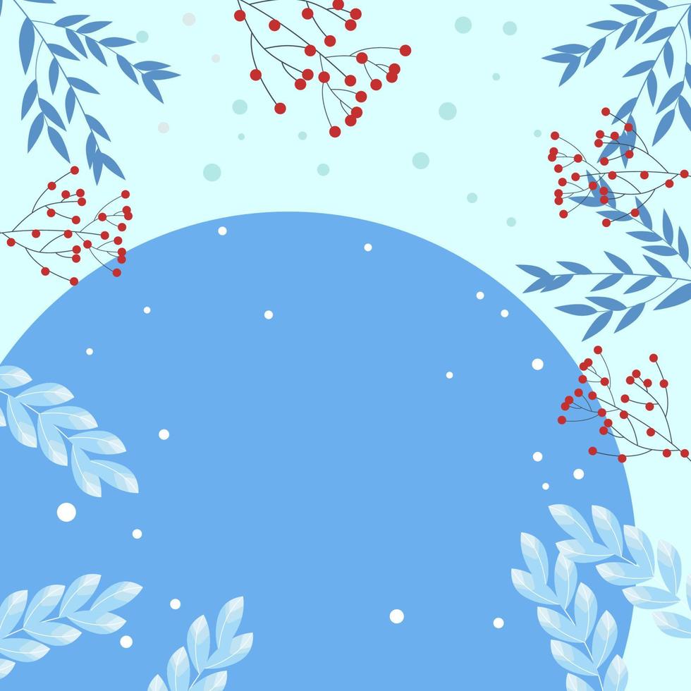 Modern abstract winter background suitable for winter wedding and merry christmas card vector