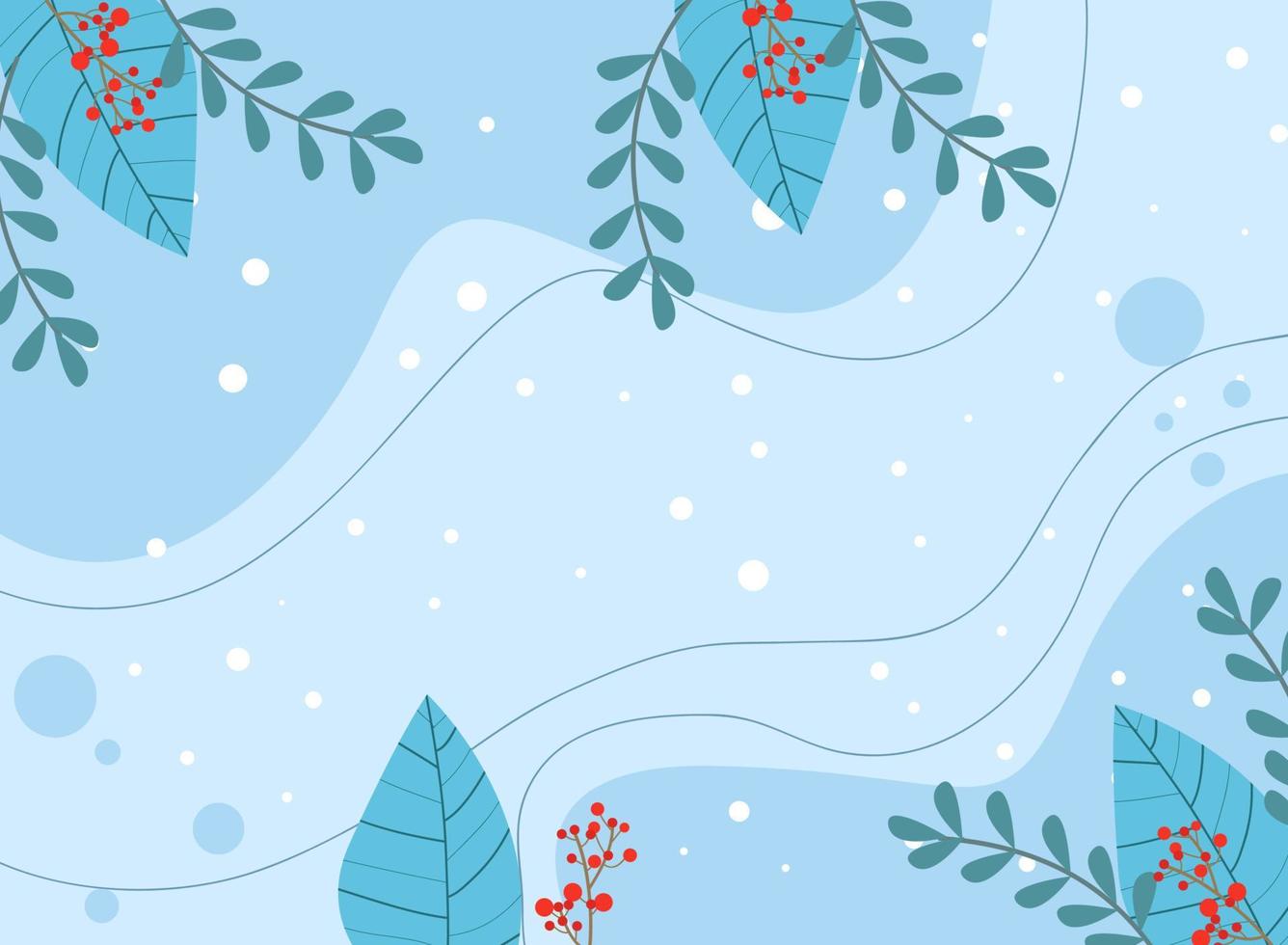 Modern abstract winter background suitable for winter wedding and merry christmas card vector