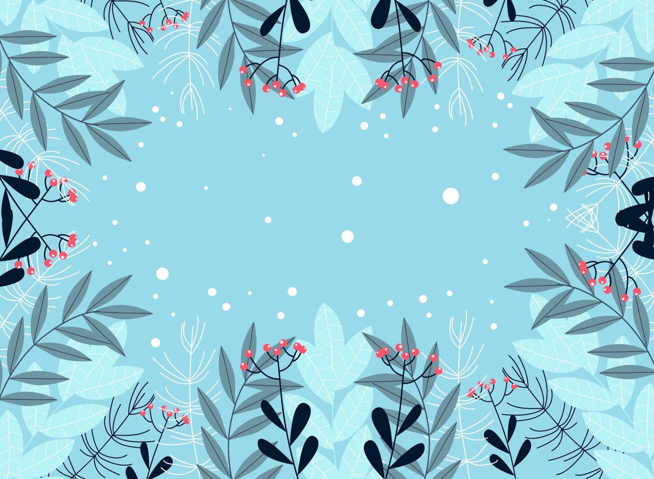 Modern abstract winter background suitable for winter wedding and merry christmas card vector