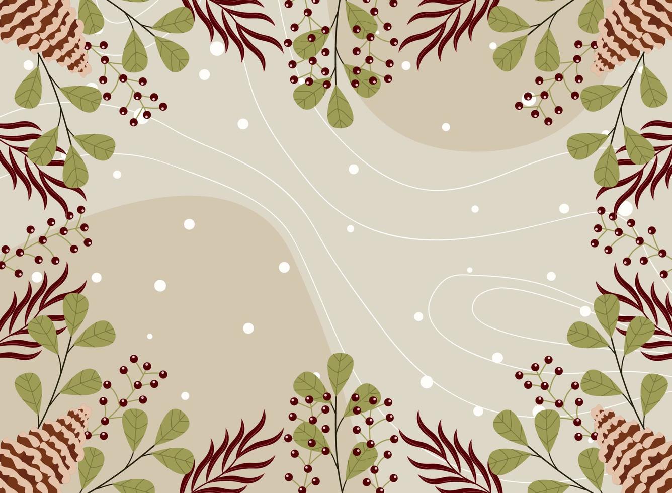 Modern abstract winter background suitable for winter wedding and merry christmas card vector