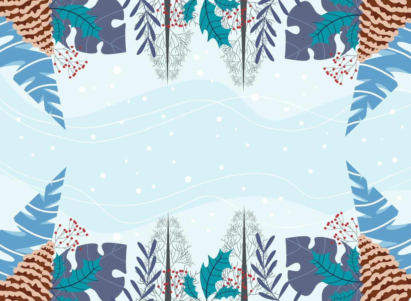 fondo de invierno abstracto moderno adecuado para bodas de invierno y tarjeta de feliz navidad vector