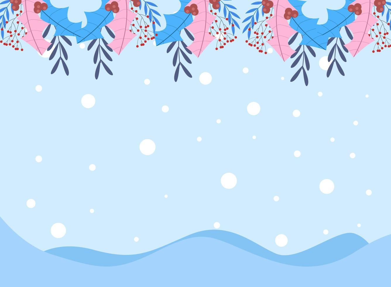 Modern abstract winter background suitable for winter wedding and merry christmas card vector