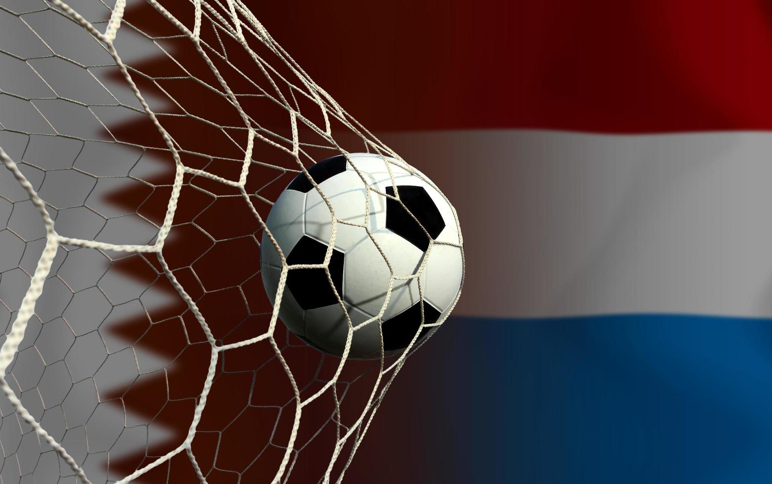 Football Cup competition between the national Qatar and national Netherlands. photo