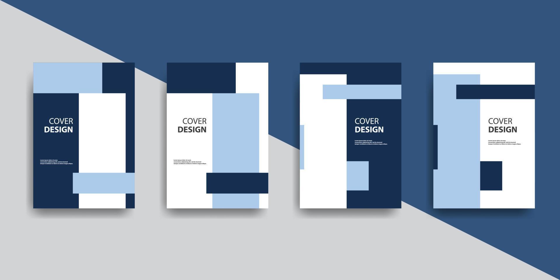 Creative book cover design with minimalistic style. vector