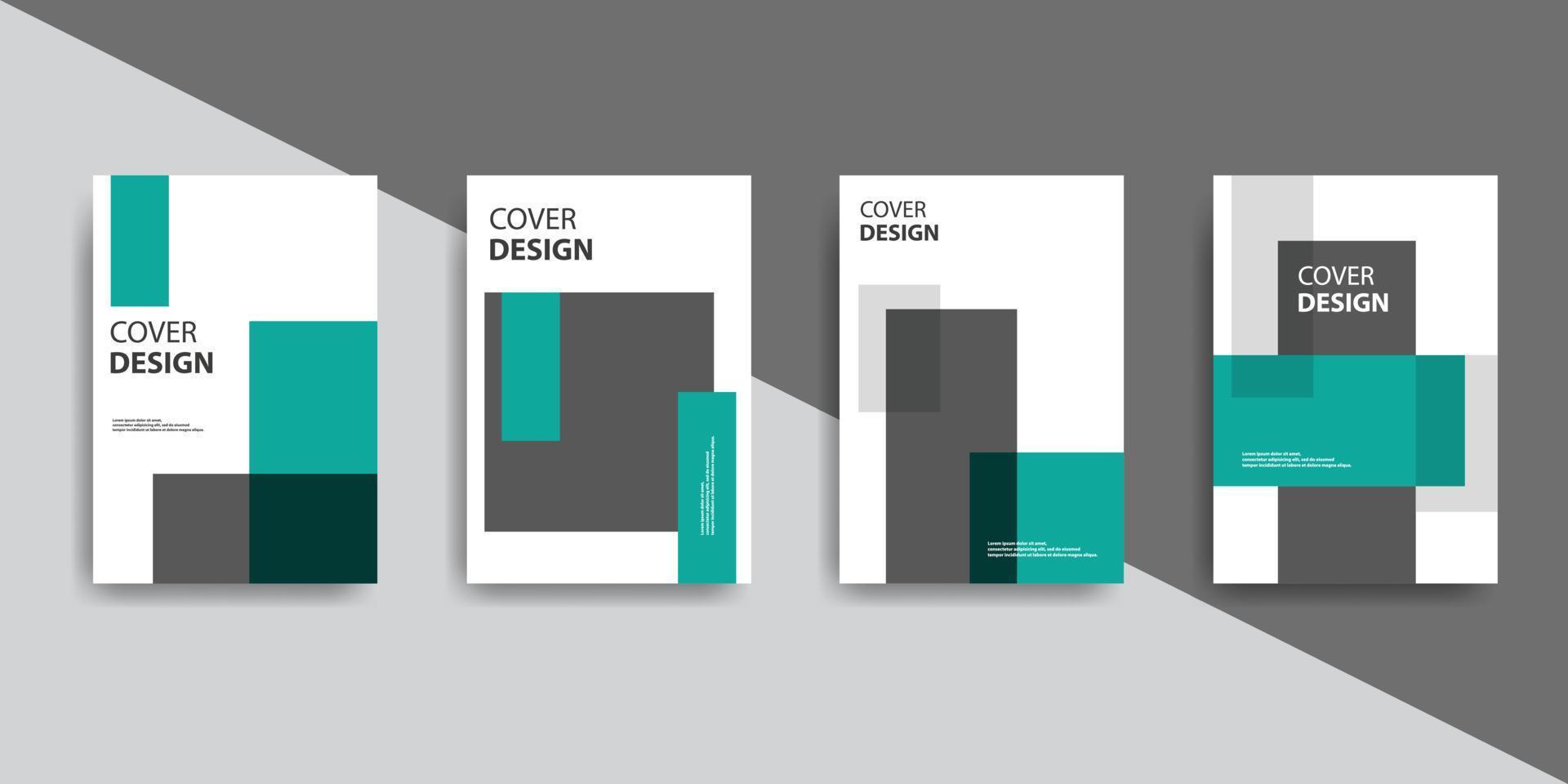 Creative book cover design with minimalistic style. vector