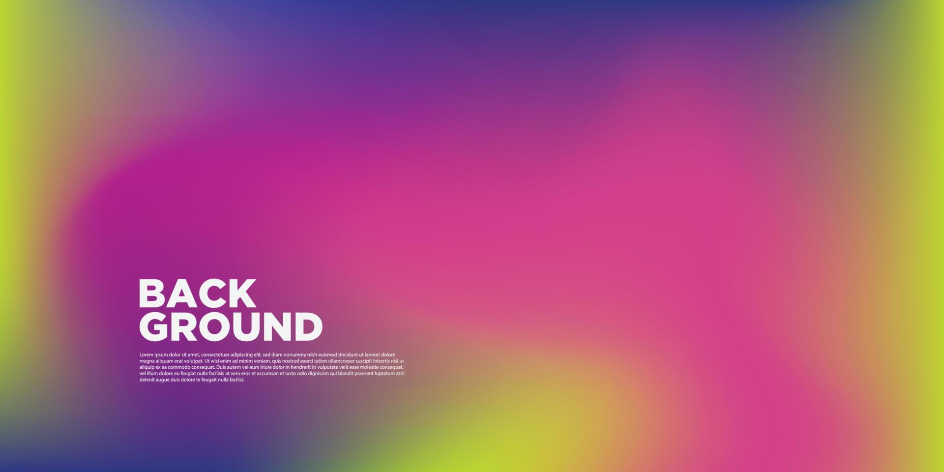 Abstract colorful gradient background vector template.