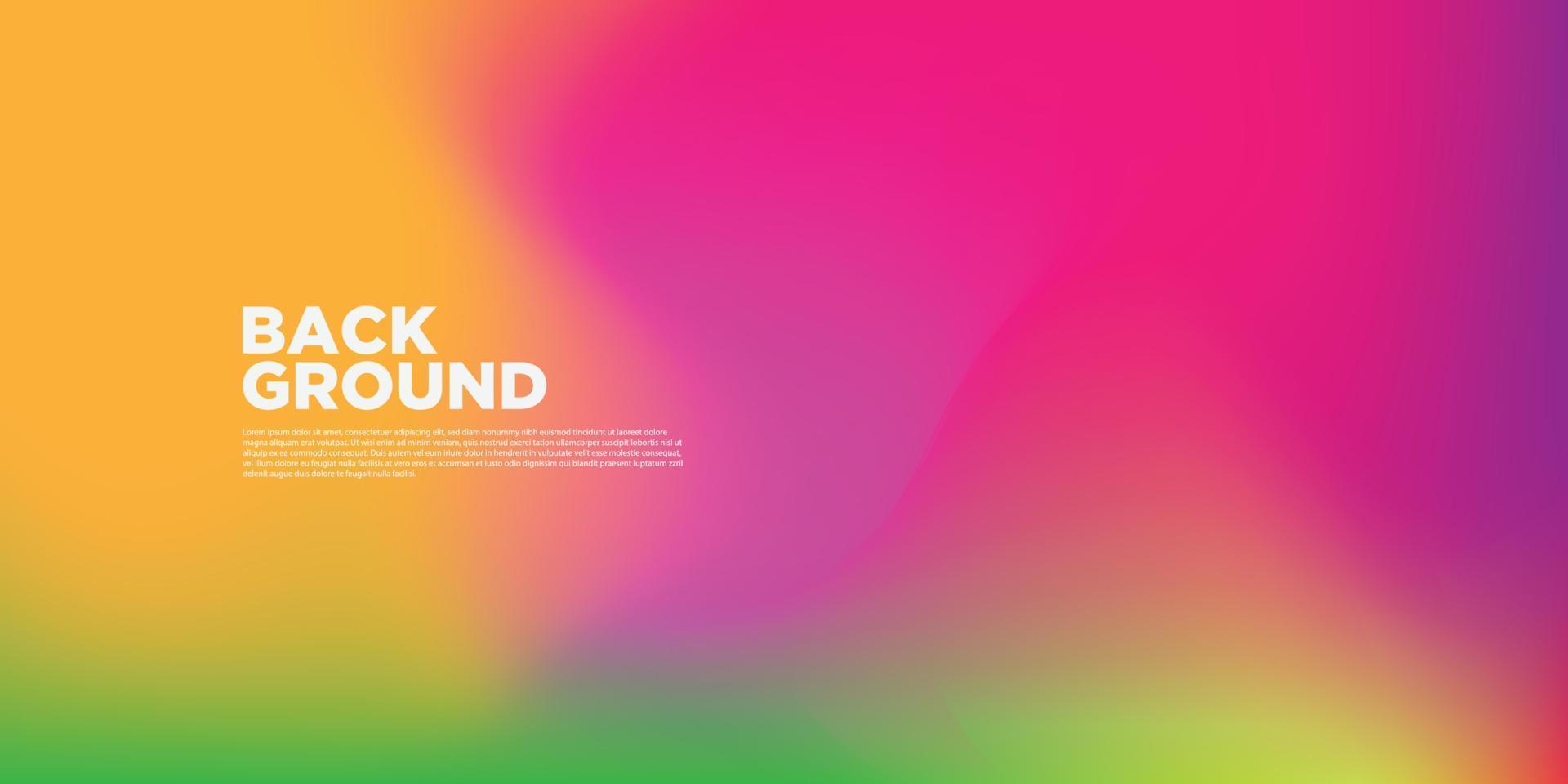 Abstract colorful gradient background vector template.