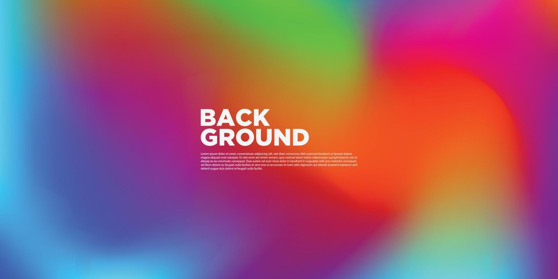 Abstract colorful gradient background vector template.