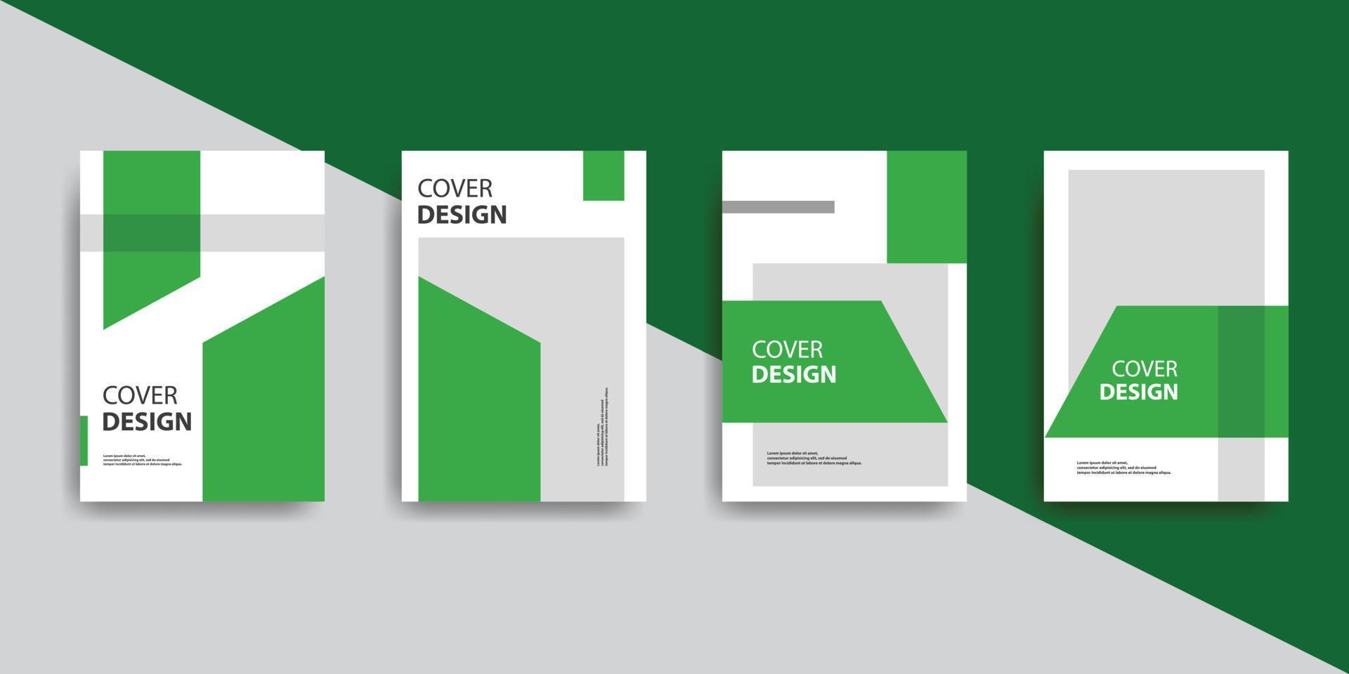 Creative book cover design with minimalistic style. vector