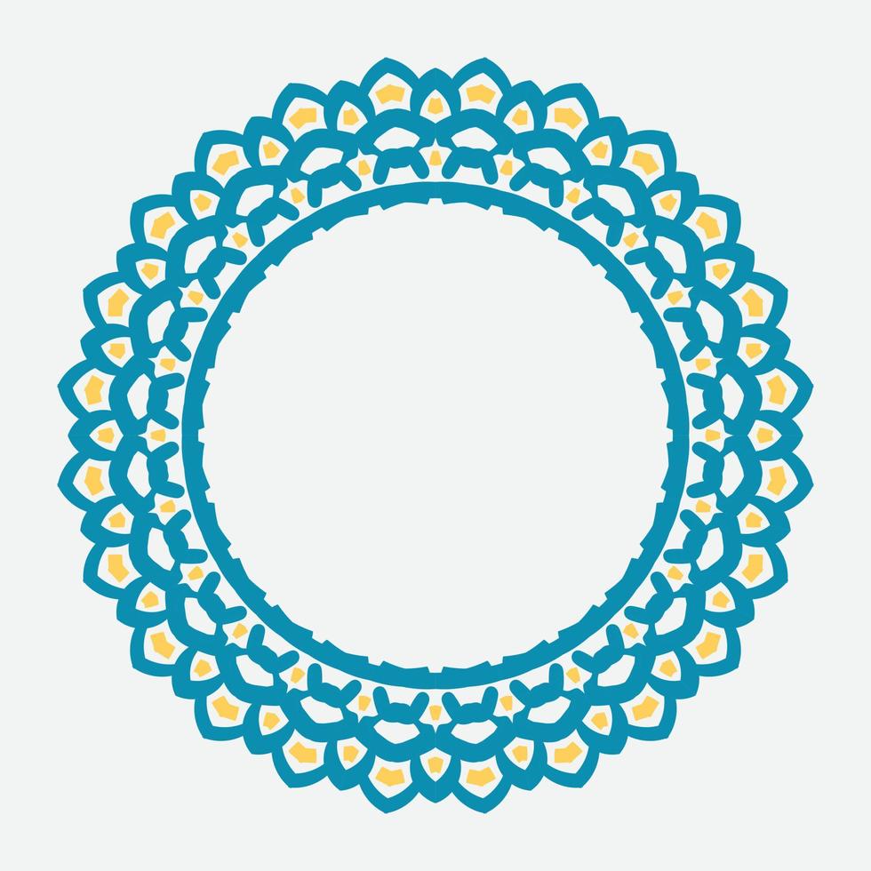 Retro abstract pattern with greek ornament on white background. round ornament decoration. vector