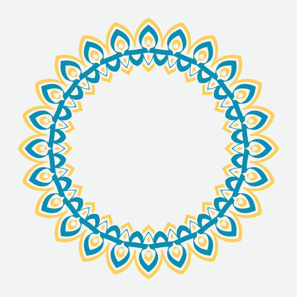 Retro abstract pattern with greek ornament on white background. round ornament decoration. vector