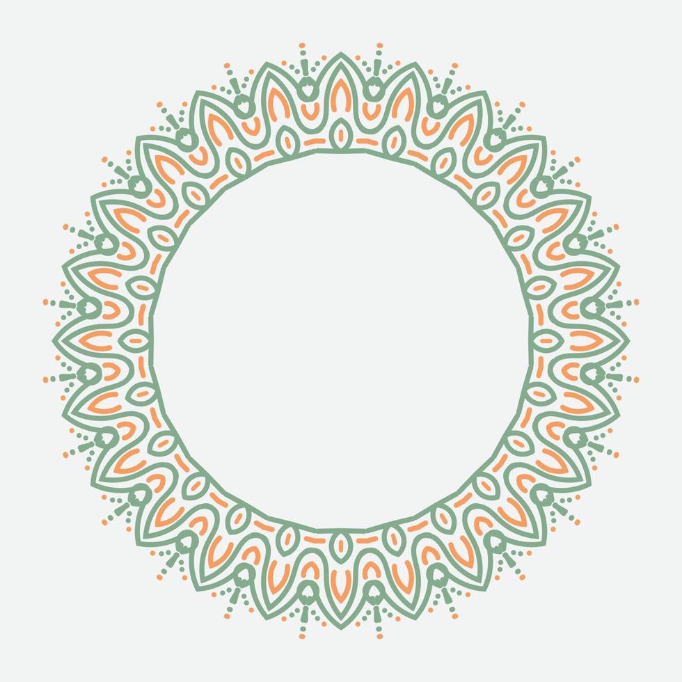 circle frame. round ornament. Wreath for design, logo template. vector