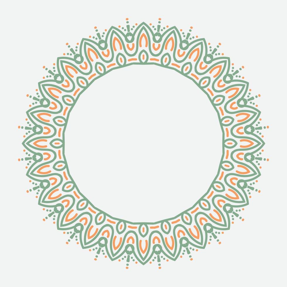 circle frame. round ornament. Wreath for design, logo template. vector