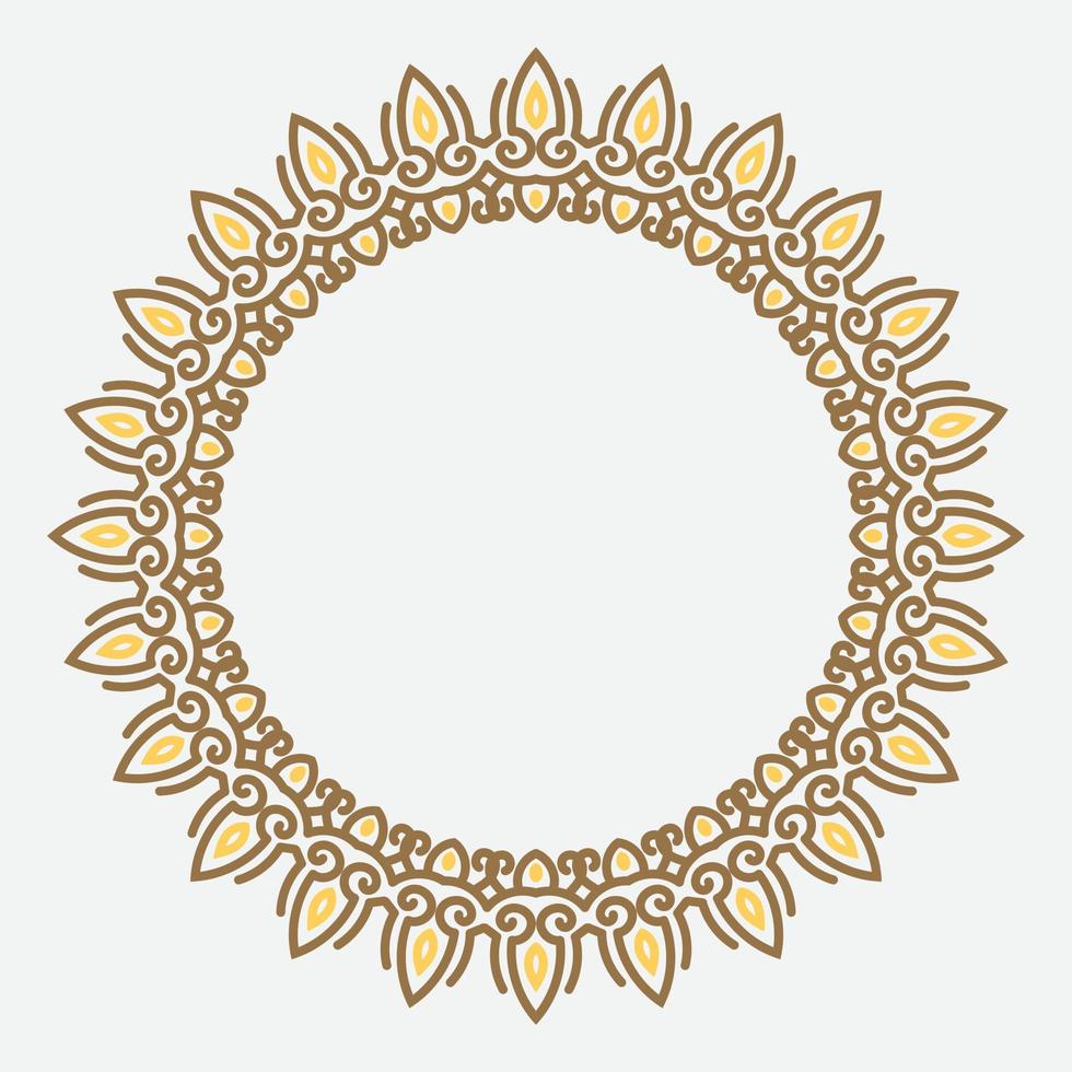circle frame. round ornament. Wreath for design, logo template. vector
