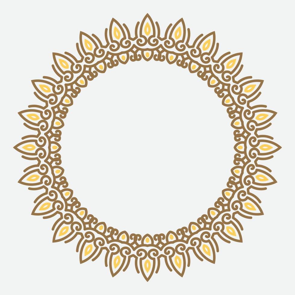 circle frame. round ornament. Wreath for design, logo template. vector