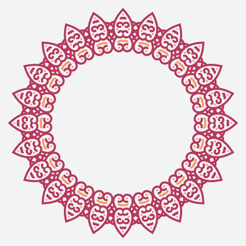 circle frame. round ornament. Wreath for design, logo template. vector