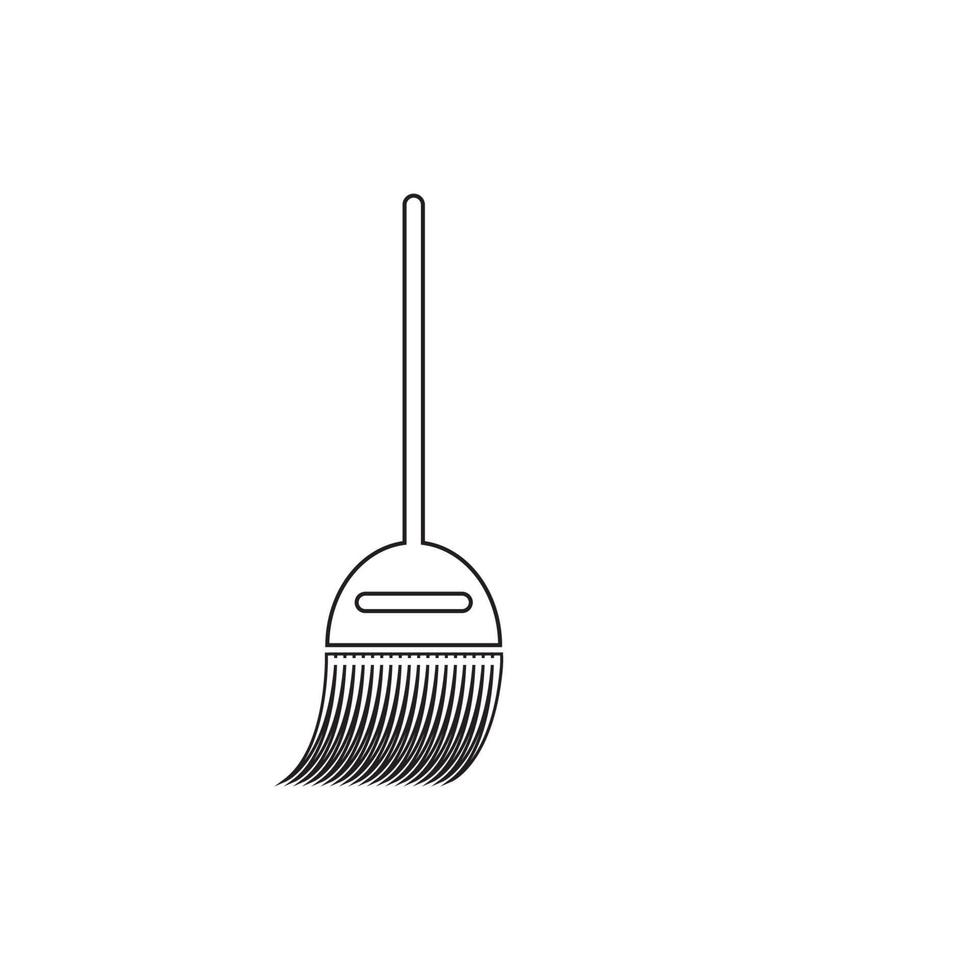 broom logo vector