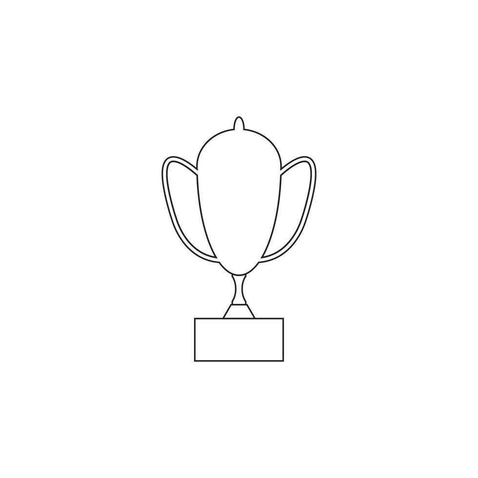 icono de vector de copa de trofeo