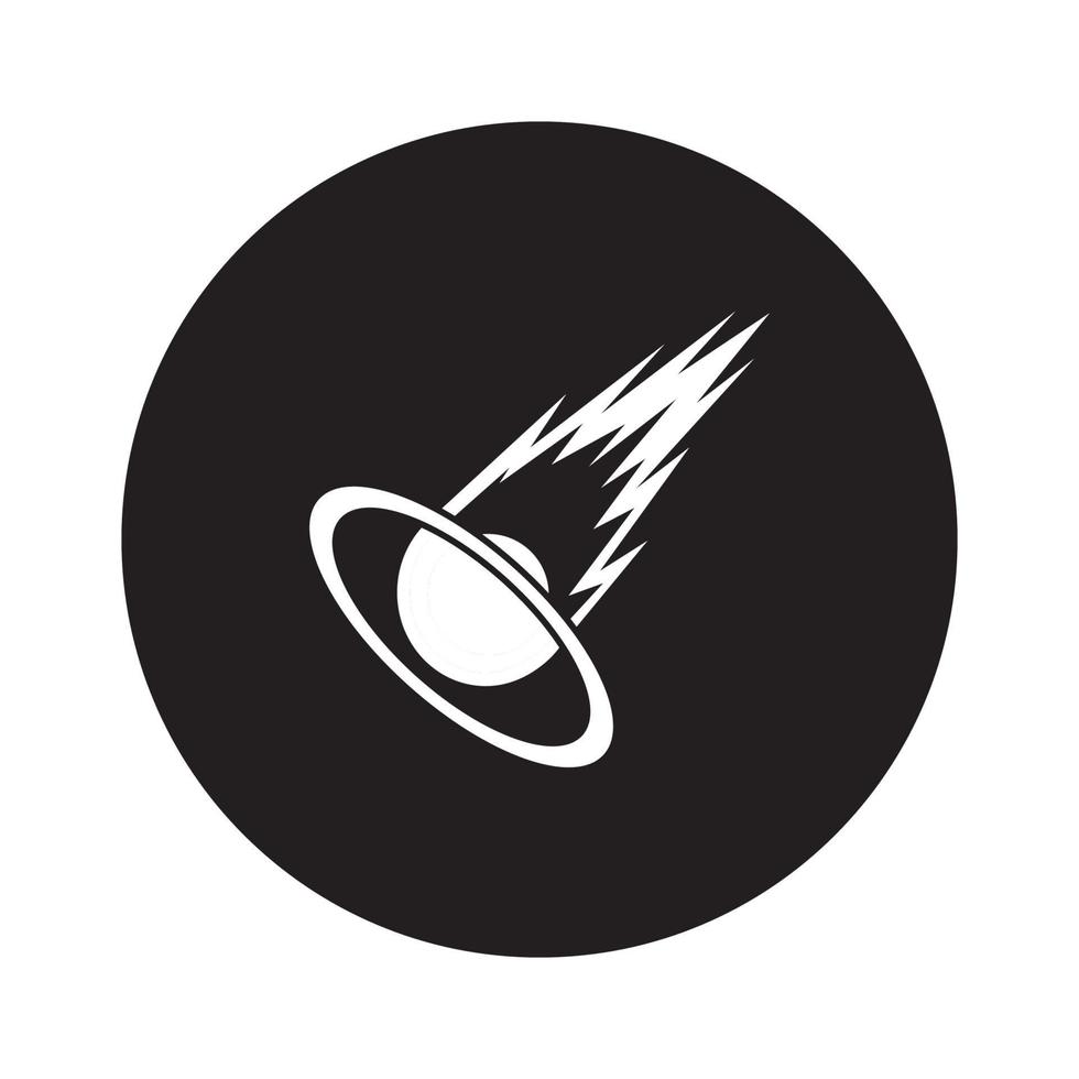 meteor logo vector