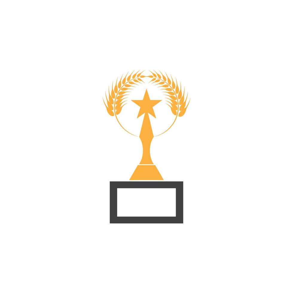 Trophy cup vector icon