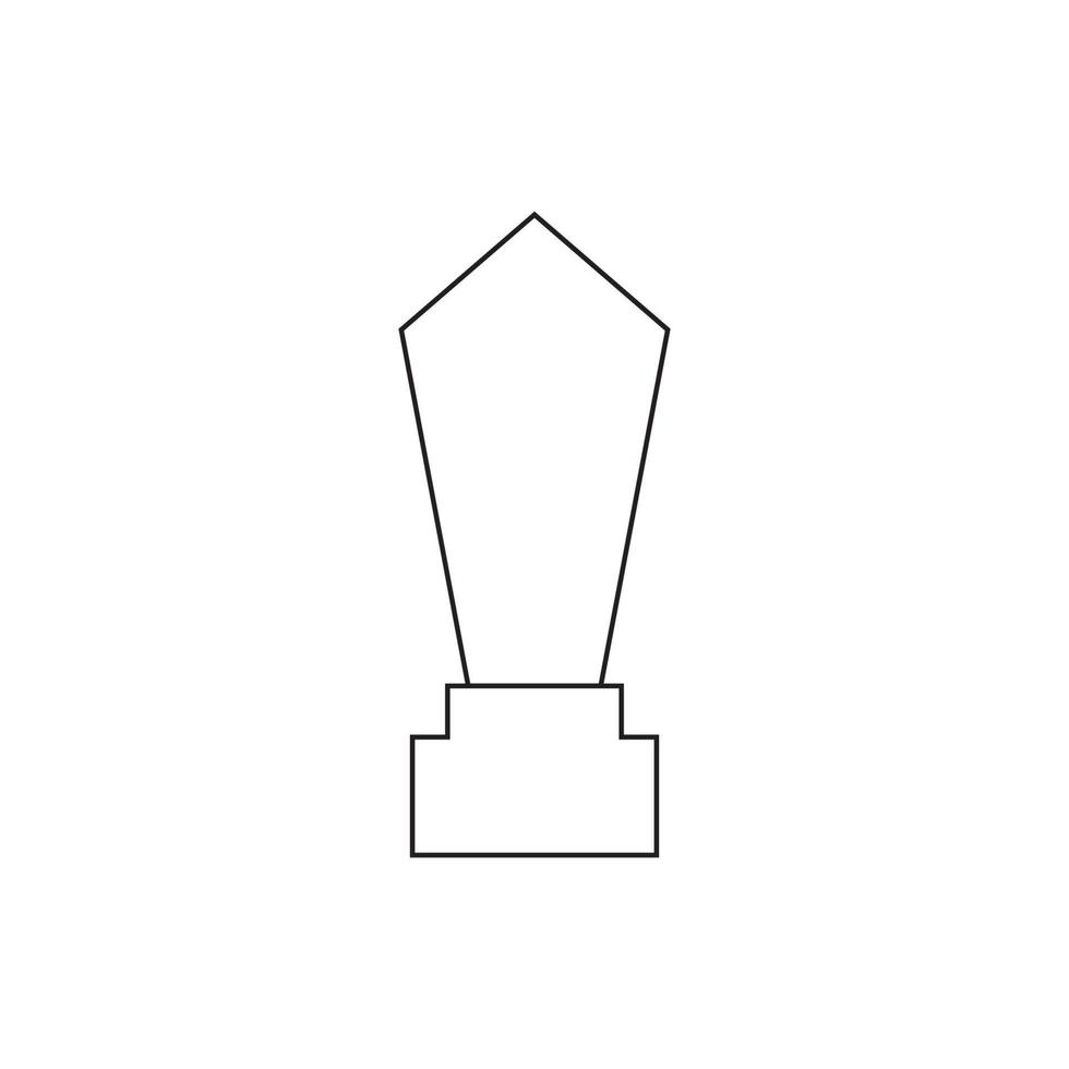 Trophy cup vector icon