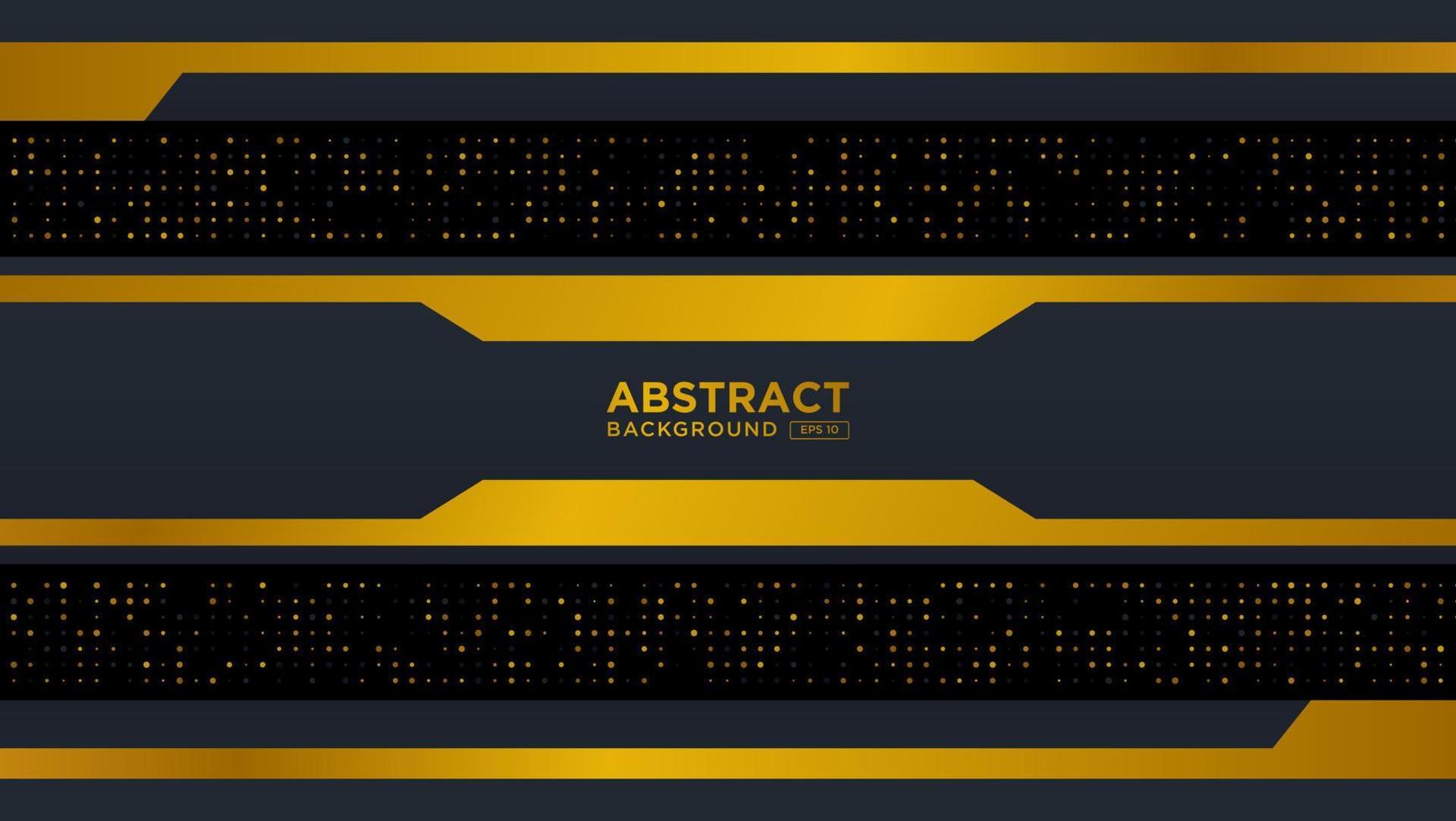 papercut overlaping background. Abstract dark background with golden lines and golden glitters dots element decoration. modern background. vector