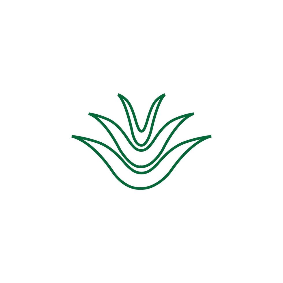 aloe vera logo vector